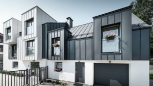 Алюминиевая кровля Система PREFALZ 08 Серый цинк P.10 Prefa