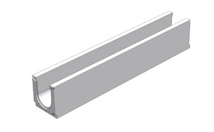 Лоток универсальный Gidrolica BGU DN100 №10-0 кл. С250, 1000*160*182 мм