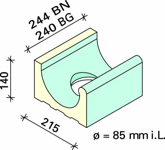 Лоток сливной Interbau 244x215x140, арт. 5101