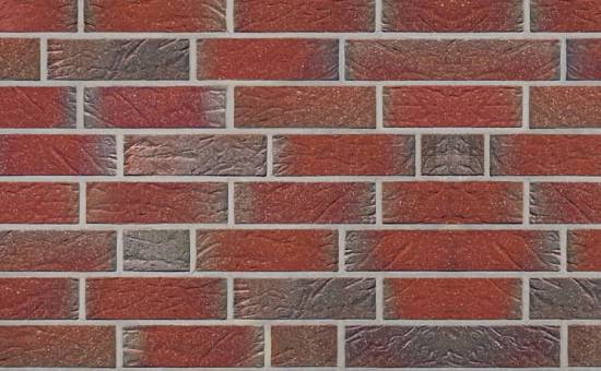 Кирпич клинкерный пустотелый Roben Greetsiel friesisch-bunt genarbt besandet, 240*55*52 мм