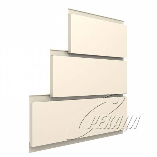 Линеарные панели для вентфасада - RAL 9010 закрытый торец