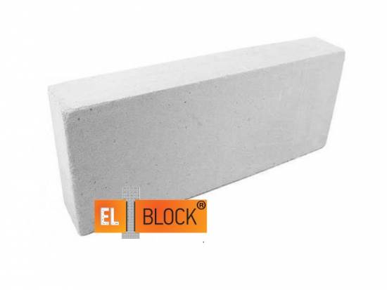 Блок газобетонный перегородочный 600*250*100мм B 2,5 D 500кг/м3 EL-Block