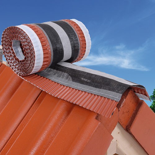 Аэроэлемент конька/хребта Roll-Fix, 5/0.295, коричневый, KLOBER