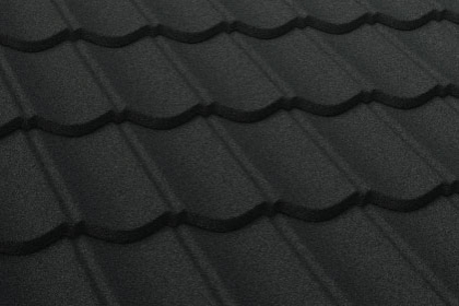 Композитная черепица рядовая Decra Classic черный бриллиант