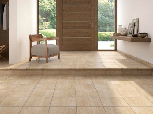 Клинкерная ступень фронтальная Columbia Beige Gres de Aragon 330x330x50/15 мм