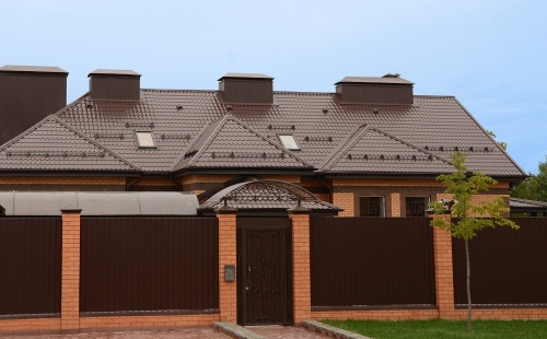 Металлочерепица Kamea Velur 20 RAL 6020 хромовая зелень